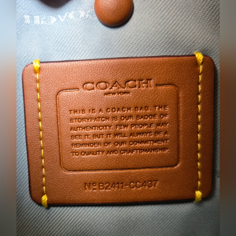 Coach Cary Crossbody Grey Blue - Picture 8 of 8